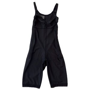 ISAVELA COMPREXXWEAR Medium Black Compression Bodysuit Mid Thigh Open Crotch